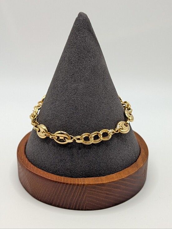 Jewelry - Gucci-style European Link 18k Gold Filled Bracelet - 7.5in
